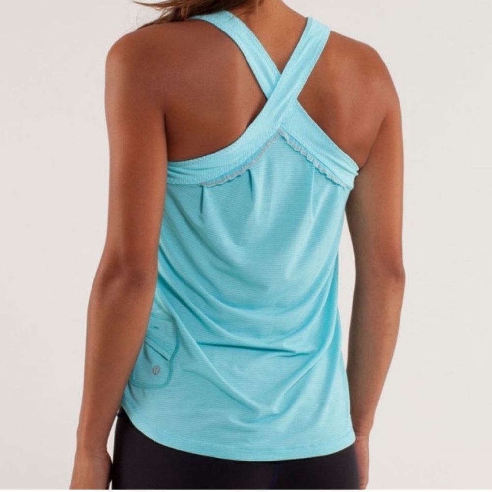 Lululemon spirit tank- Angel Blue- size 6 - Picture 2 of 7